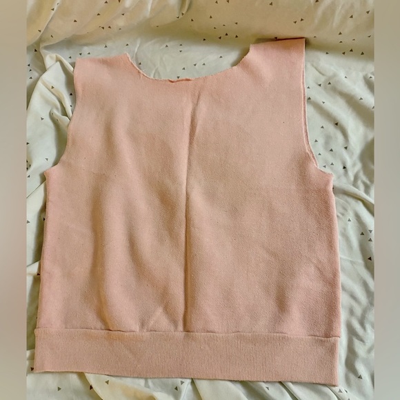 80’s Rose Sweatshirt Tank Top - Picture 2 of 2